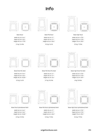originfurniture 家具目录 · The Base 凳 第 11 页