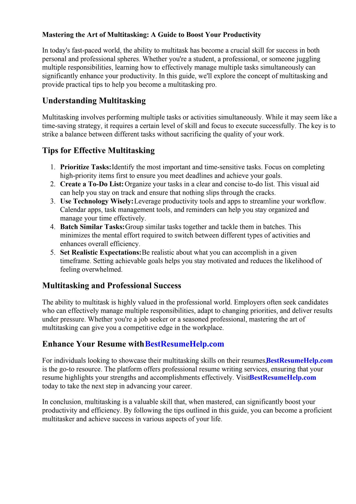 Multitask Resume Examples How To Put Multitasking On Resume by Laura Bergman - Issuu