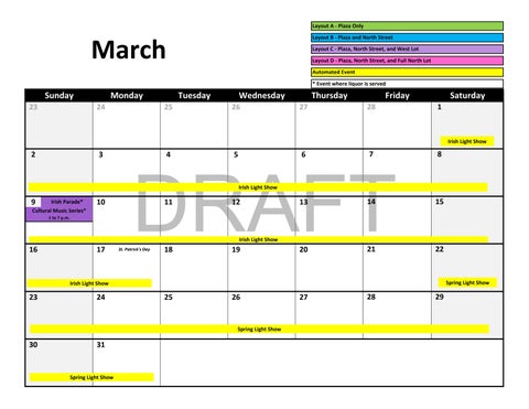 Harmony Square Sample Calendar January to December 第 3 页