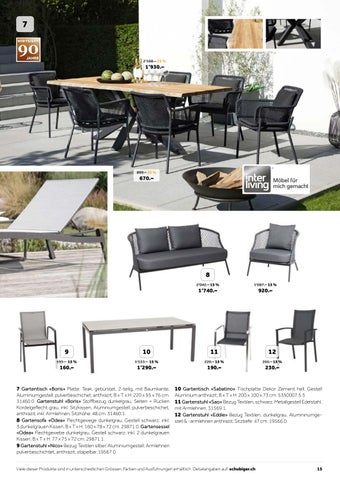 schubiger 家具目录 · Gartenmöbel Aktion 2024 第 15 页
