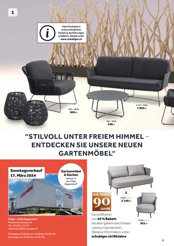 schubiger 家具目录 · Gartenmöbel Aktion 2024 第 2 页