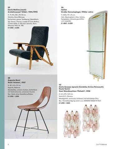 Quittenbaum Kunstauktionen GmbH 灯饰目录 · Auktionen 173 | Design - 穆拉诺玻璃 Glas - Kunst | Quittenbaum Kunstauktionen München 第 10 页