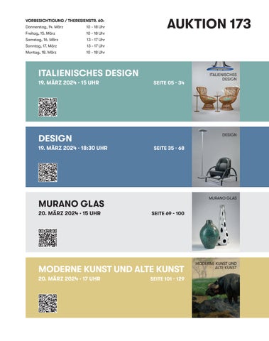 Quittenbaum Kunstauktionen GmbH 灯饰目录 · Auktionen 173 | Design - 穆拉诺玻璃 Glas - Kunst | Quittenbaum Kunstauktionen München 第 3 页