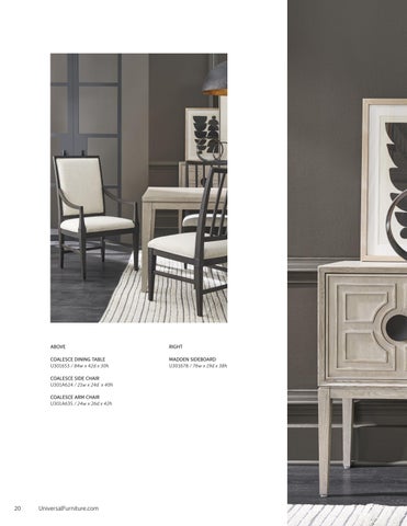Universal Furniture Coalesce 家具目录 第 20 页