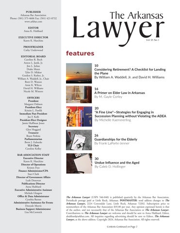 The Arkansas Lawyer 冬季 2024 第 3 页