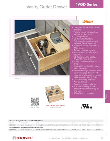 Rev-A-Shelf 家具目录 · 浴室柜 Solutions 第 5 页