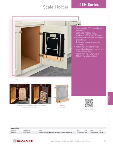 Rev-A-Shelf 家具目录 · 浴室柜 Solutions 第 7 页