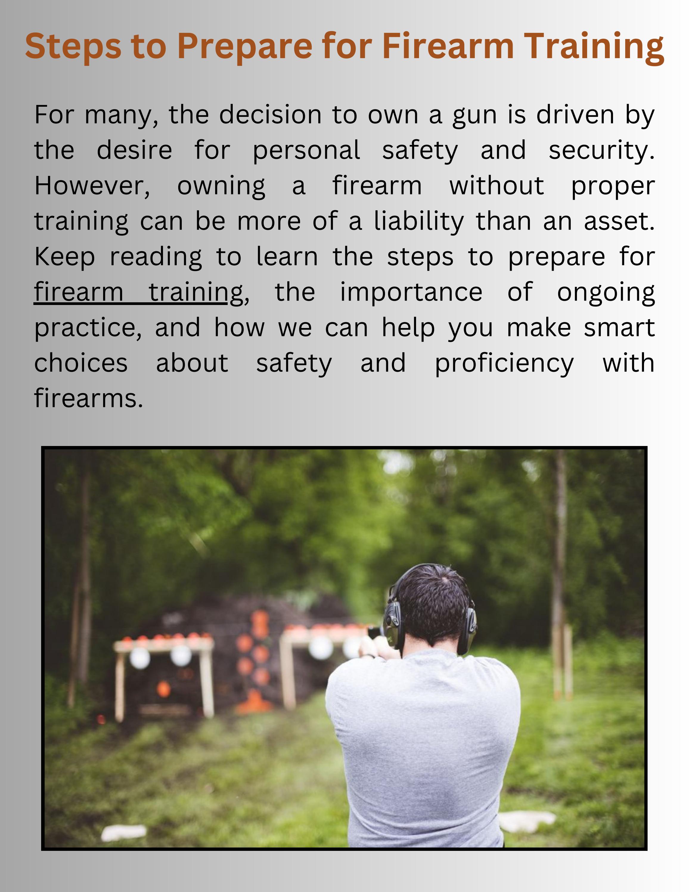 Steps to Prepare for Firearm Training by Global Bureau of Security ...
