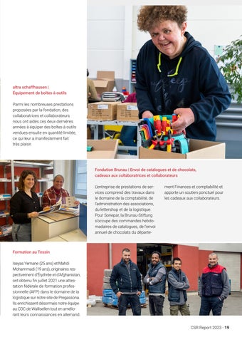 Sonepar Suisse 灯饰目录 · Sonepar I CSR-Report 2023 ( 法文 ) 第 19 页