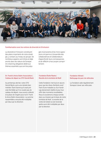 Sonepar Suisse 灯饰目录 · Sonepar I CSR-Report 2023 ( 法文 ) 第 21 页