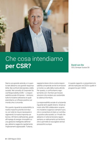 Sonepar Suisse 灯饰目录 · Sonepar I CSR-Report 2023 ( 意文 ) 第 4 页