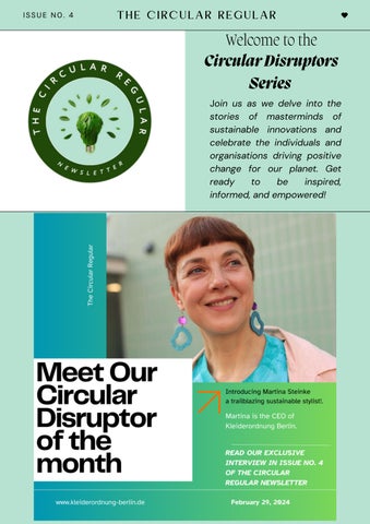 CIRCULAR DISRUPTORS_TINA_Newsletter