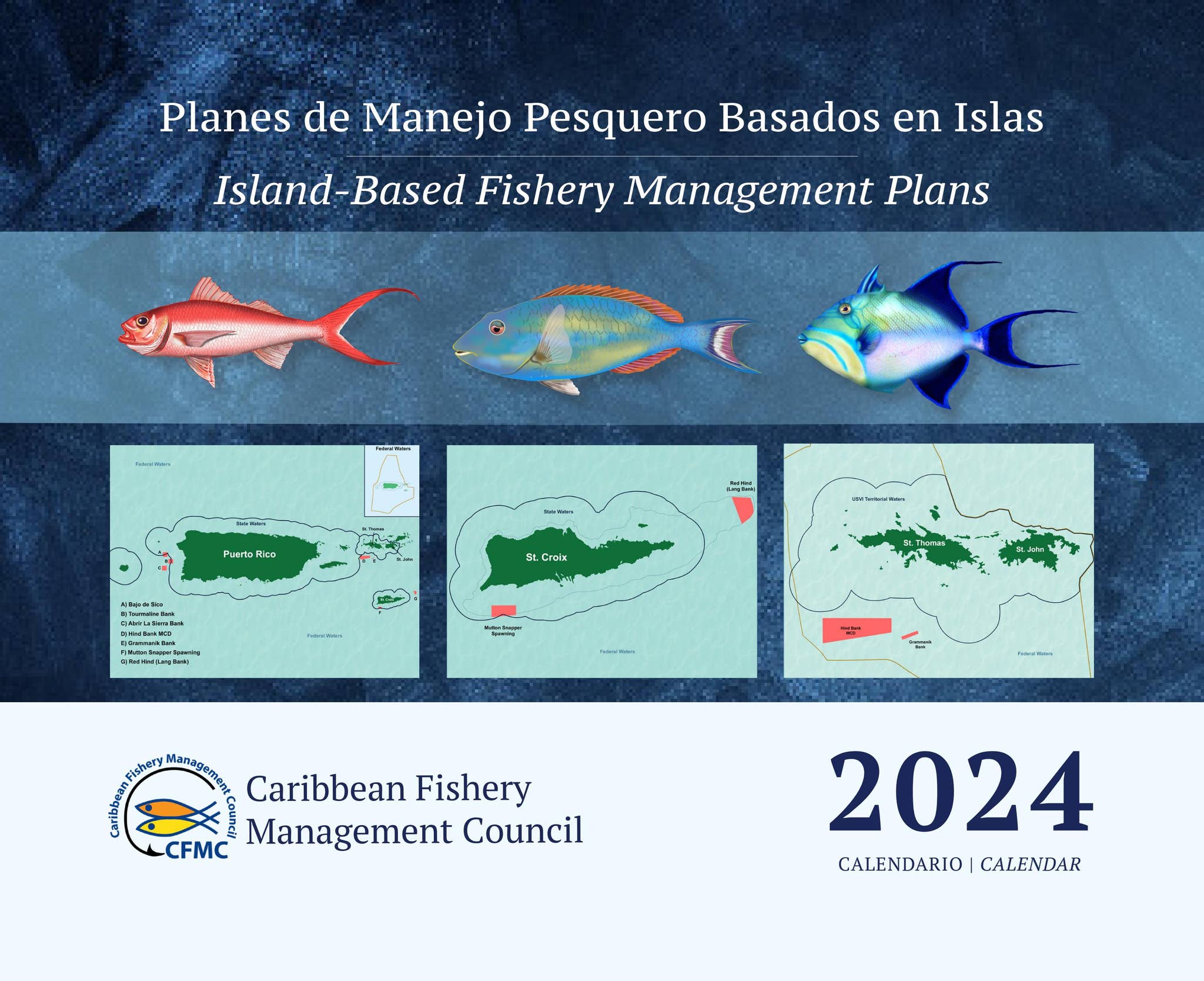 CFMC Calendar 2024 / Calendario CFMC 2024 by Caribbean Fishery ...