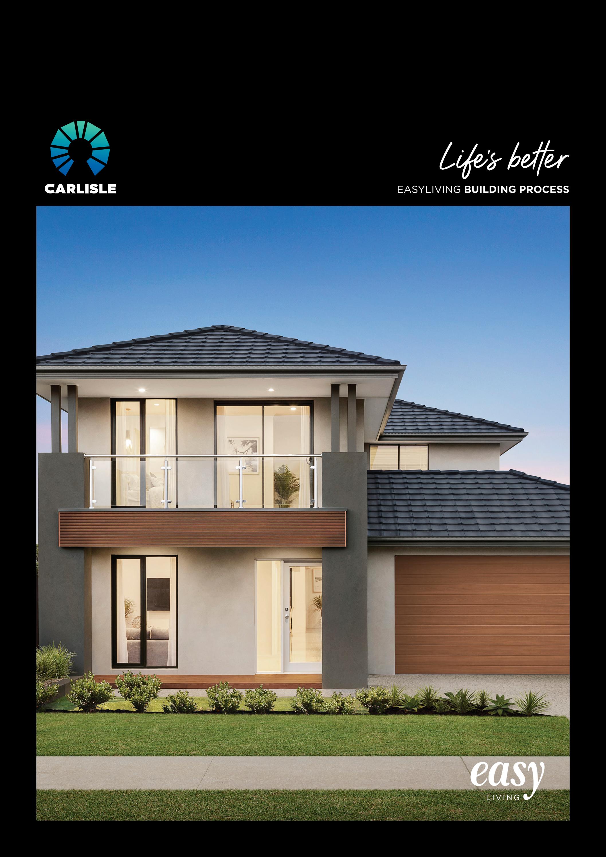 EasyLiving Building Process by Carlisle Homes - Issuu