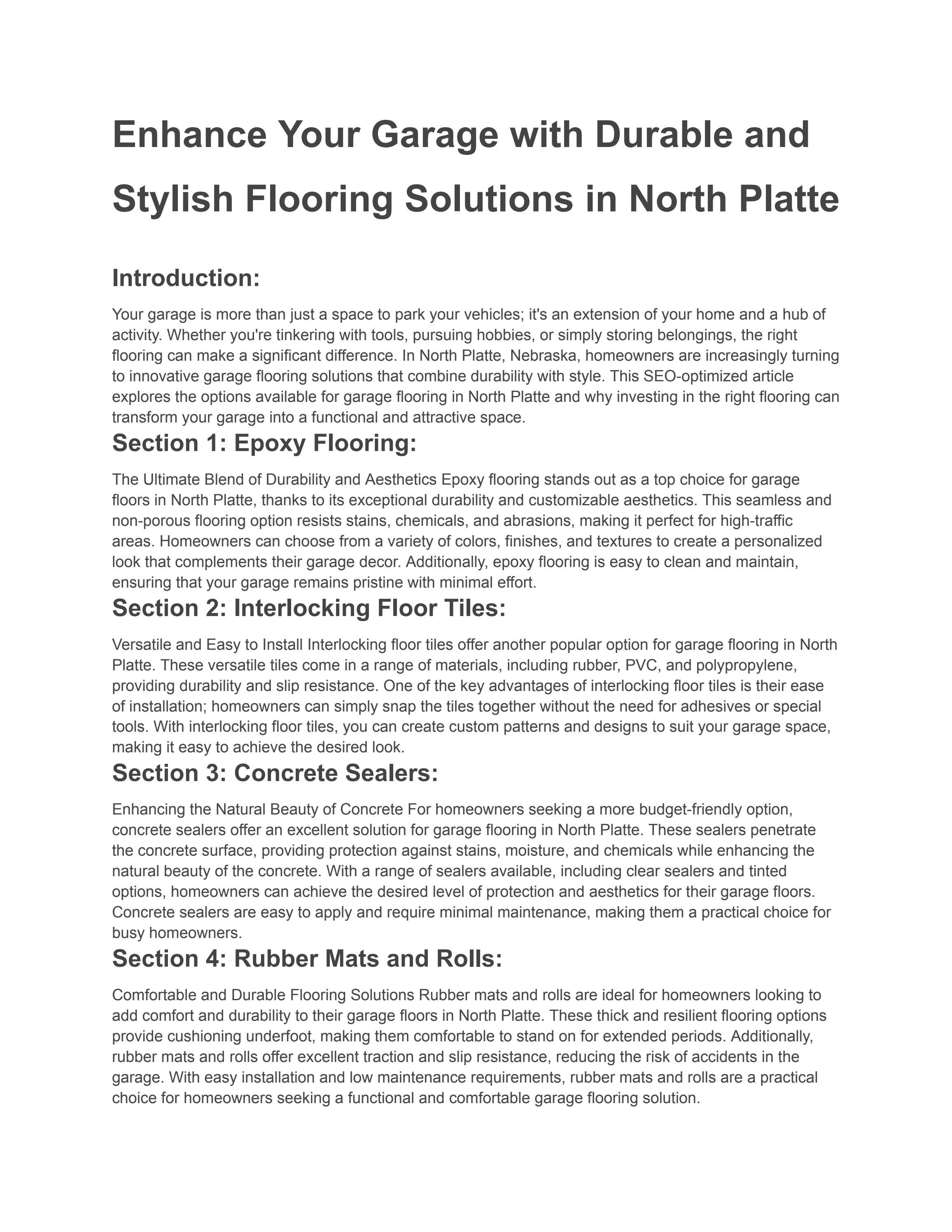 Garage flooring north platte by James Cabral Issuu