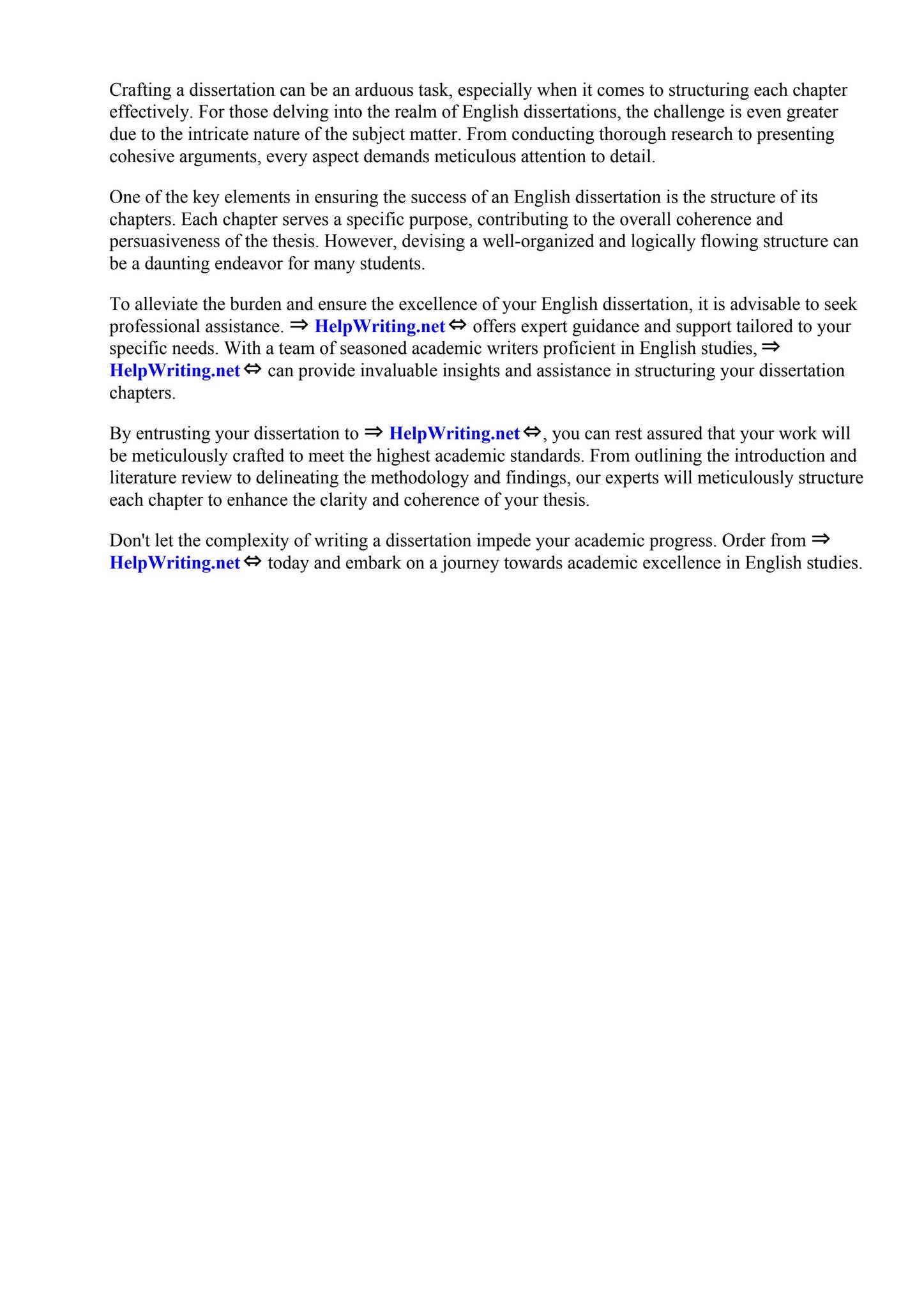 English Dissertation Chapter Structure by Starr Martinez - Issuu