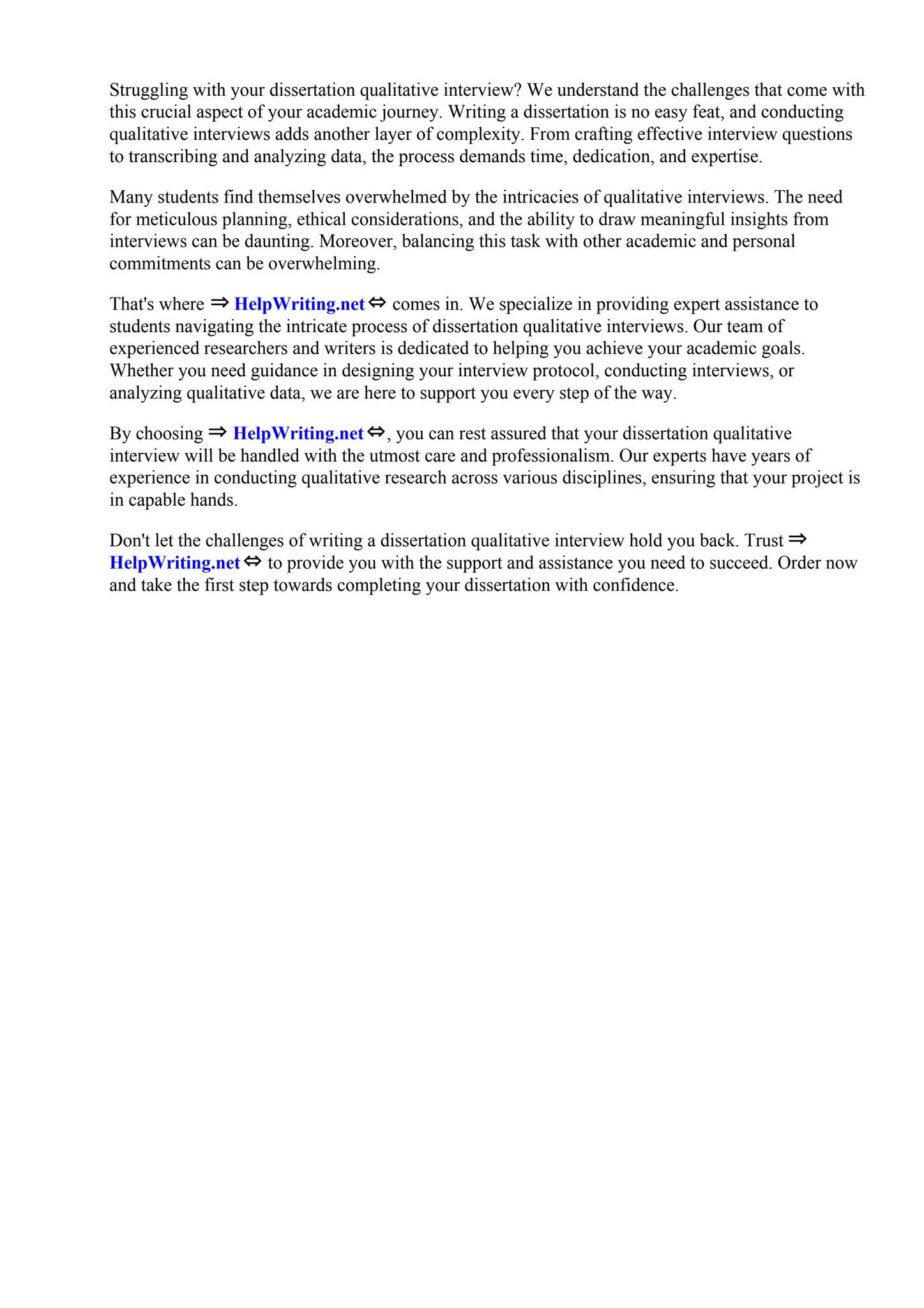 Dissertation Qualitative Interview by Allison Smith - Issuu