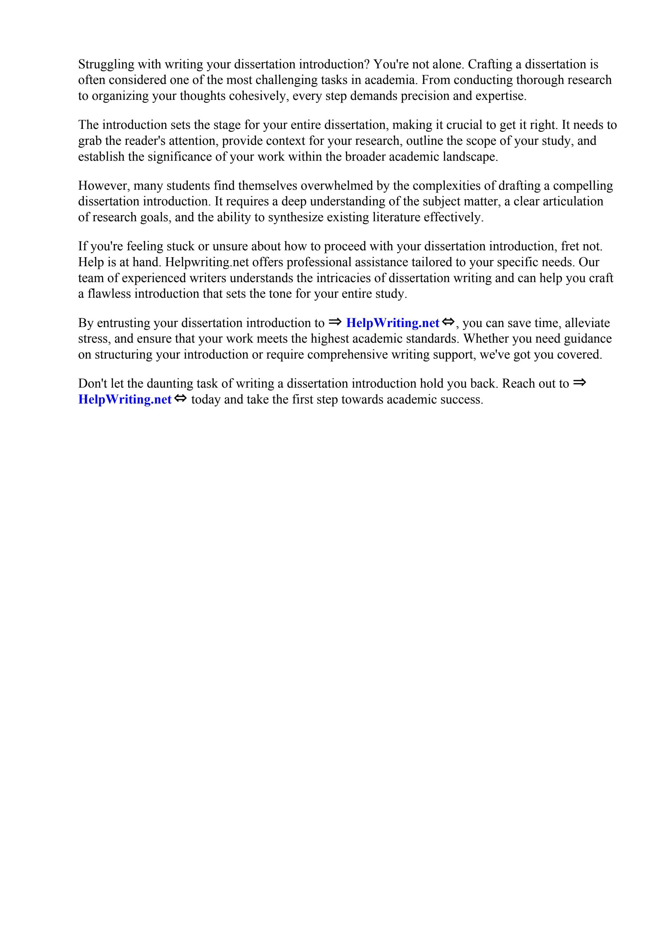 Dissertation Introduction Sample Pdf by Renee Perkins - Issuu