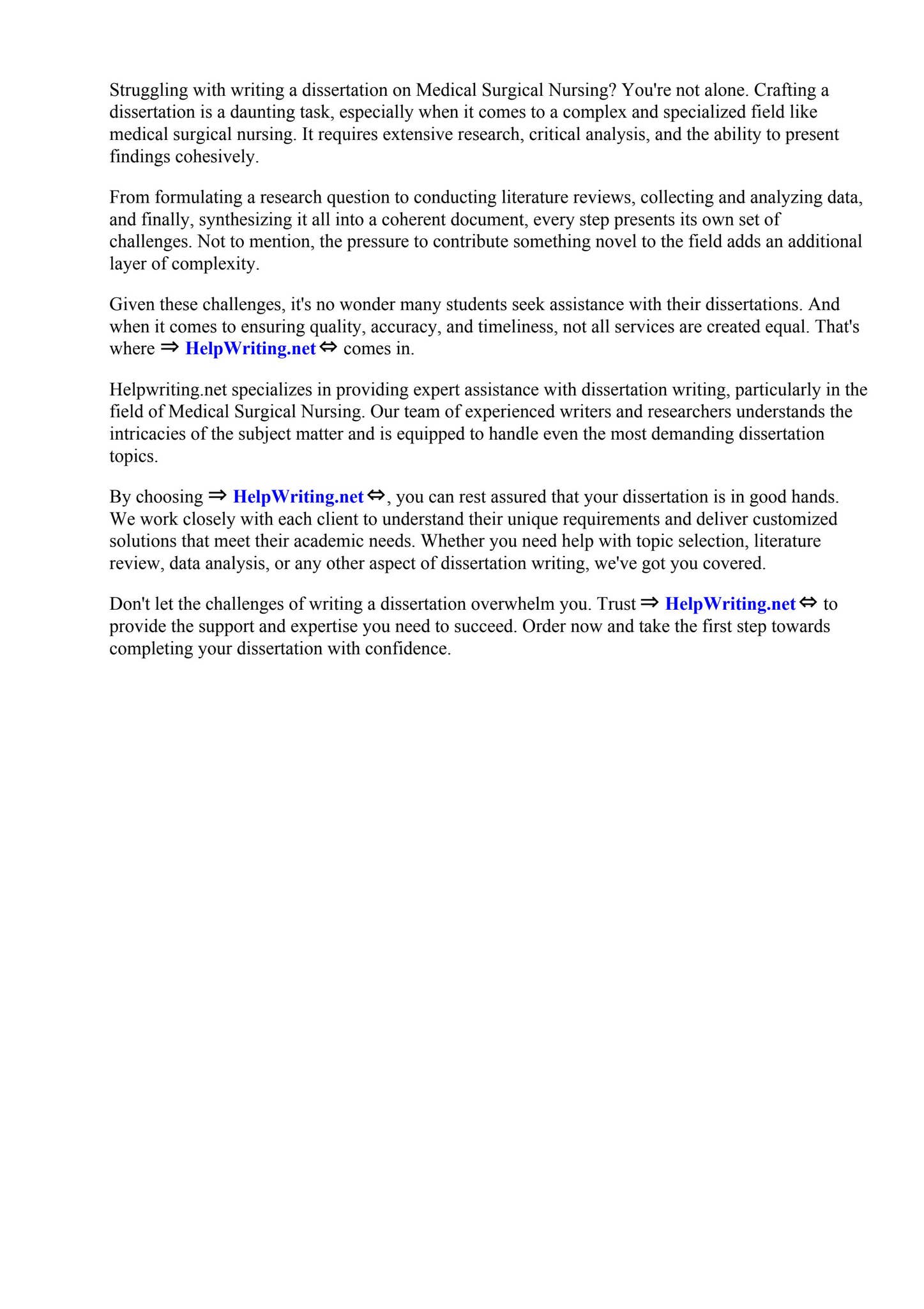 Dissertation Titles Medical Surgical Nursing by Tia Newton - Issuu