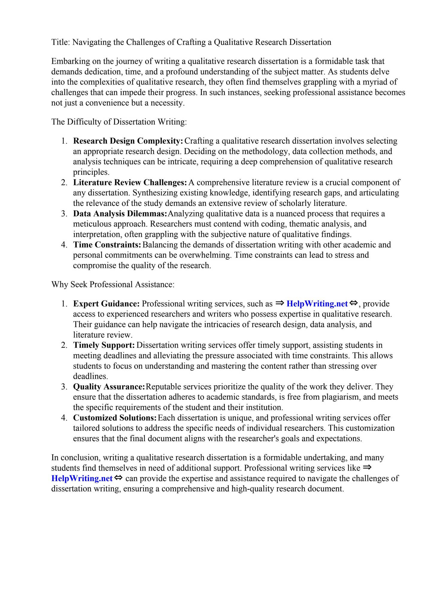 How To Write A Qualitative Research Dissertation by Sandy Martinez - Issuu