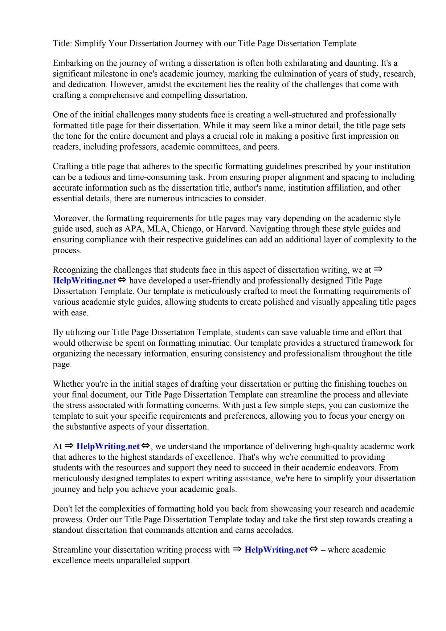 Title Page Dissertation Template by April Rodriguez - Issuu