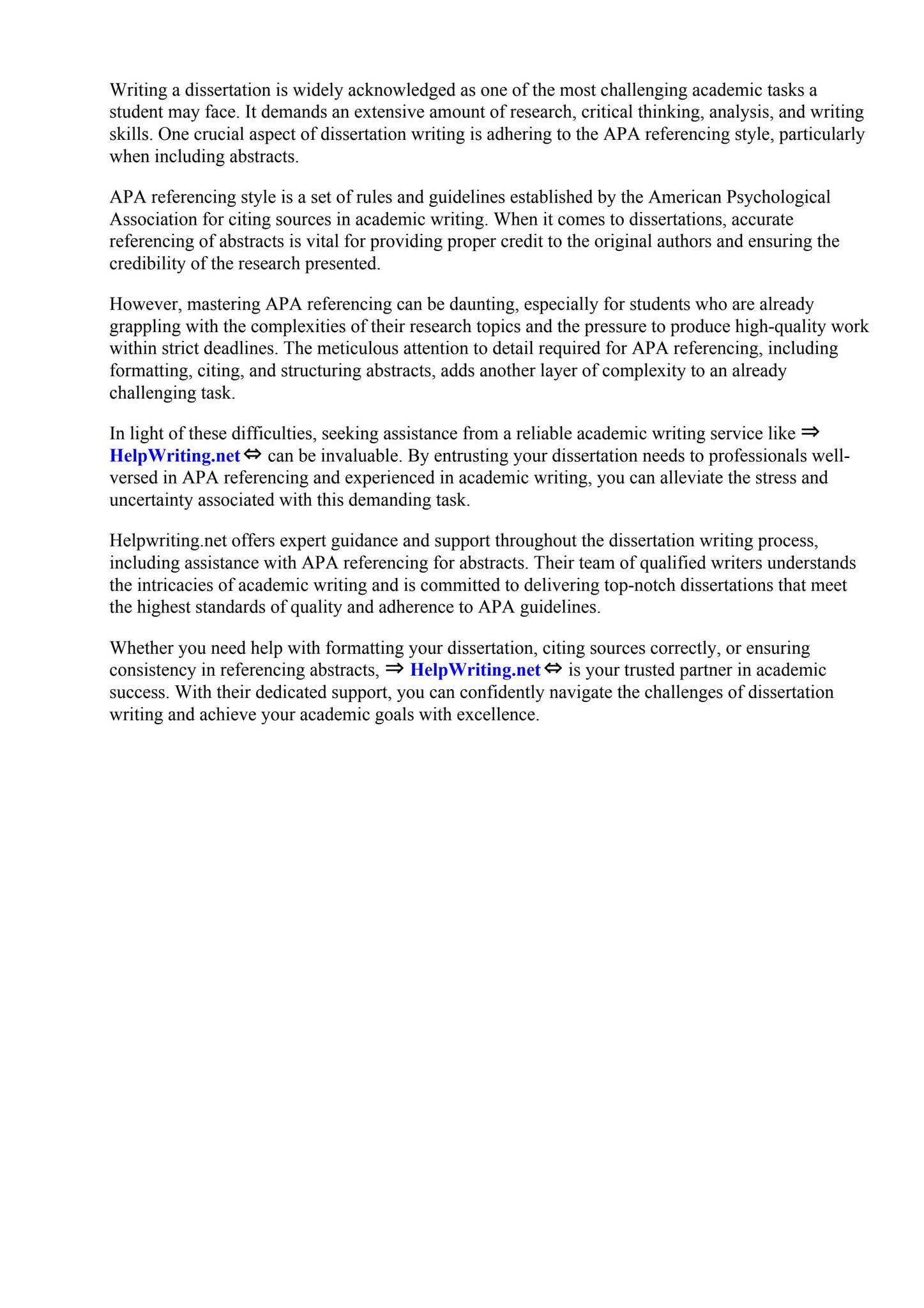Apa Referencing Dissertation Abstracts by Fior Muldrow - Issuu