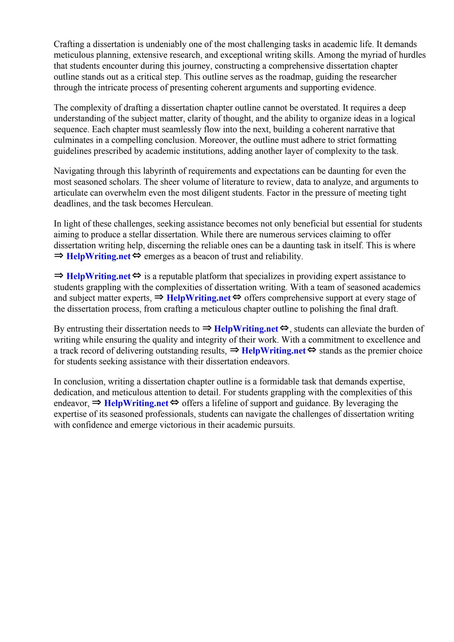 How To Write A Dissertation Chapter Outline by Heather Jeffers - Issuu