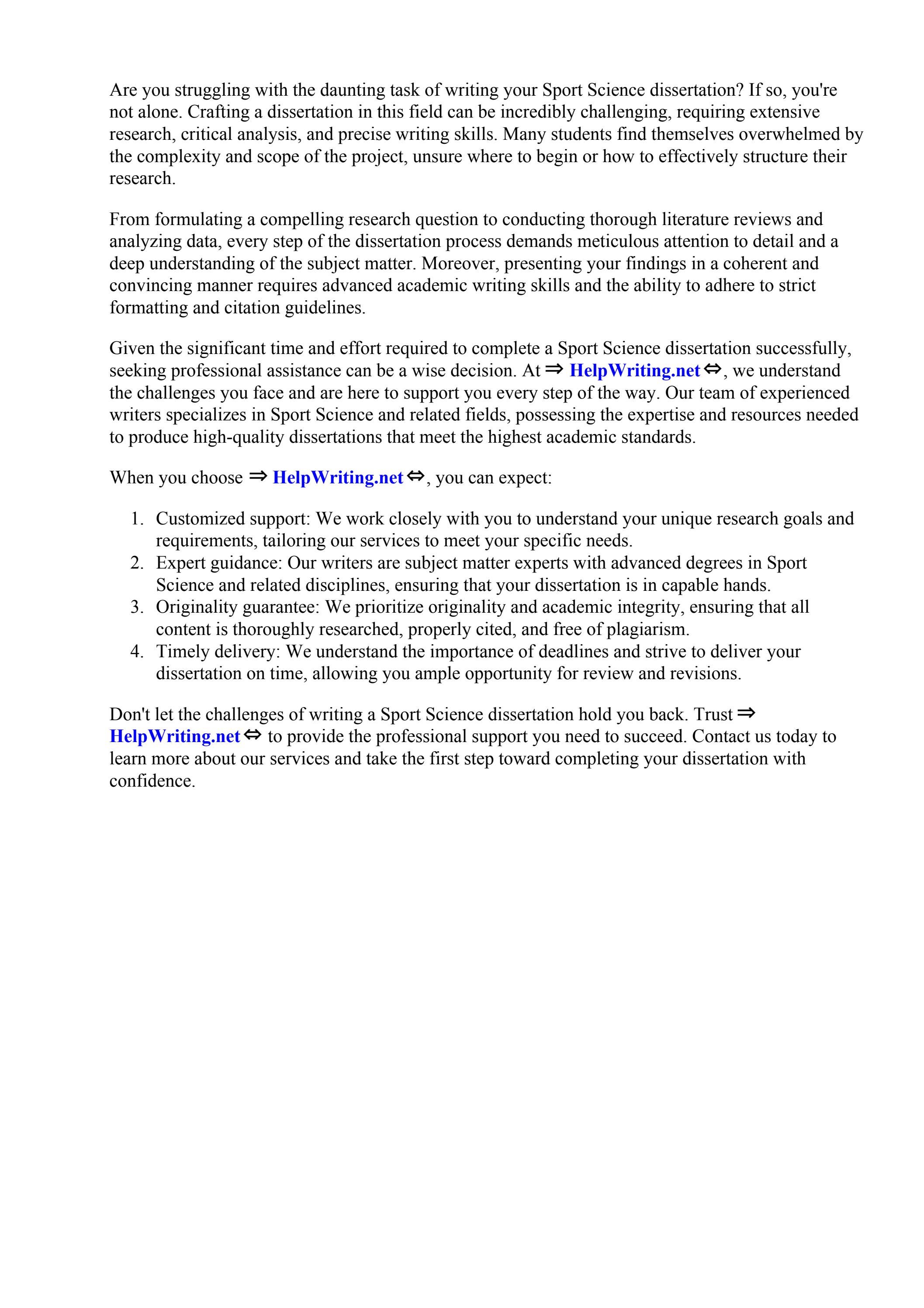 Sport Science Dissertation Questions by Caroline Villanueva Issuu