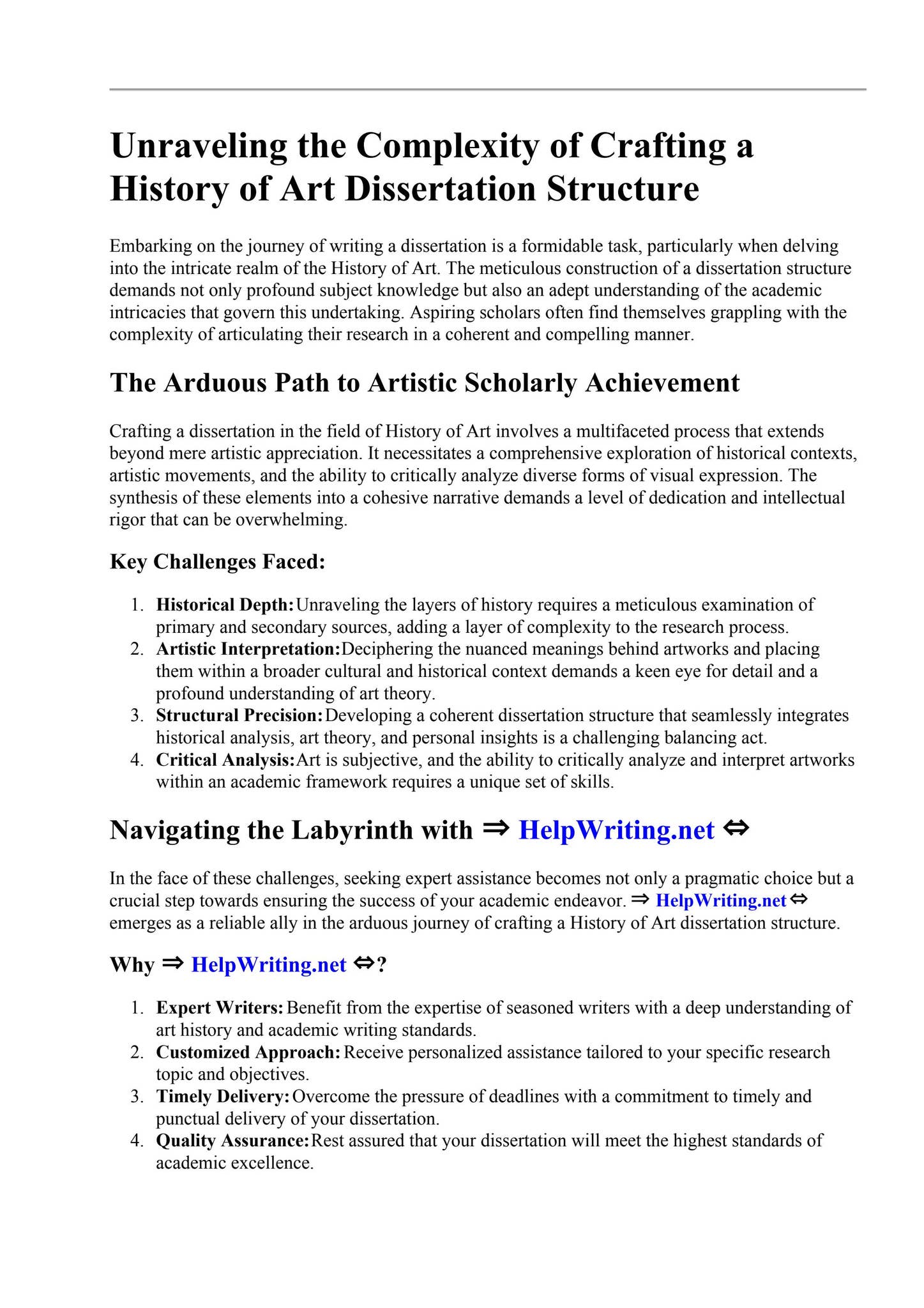 History Of Art Dissertation Structure by Angie Grimmett - Issuu