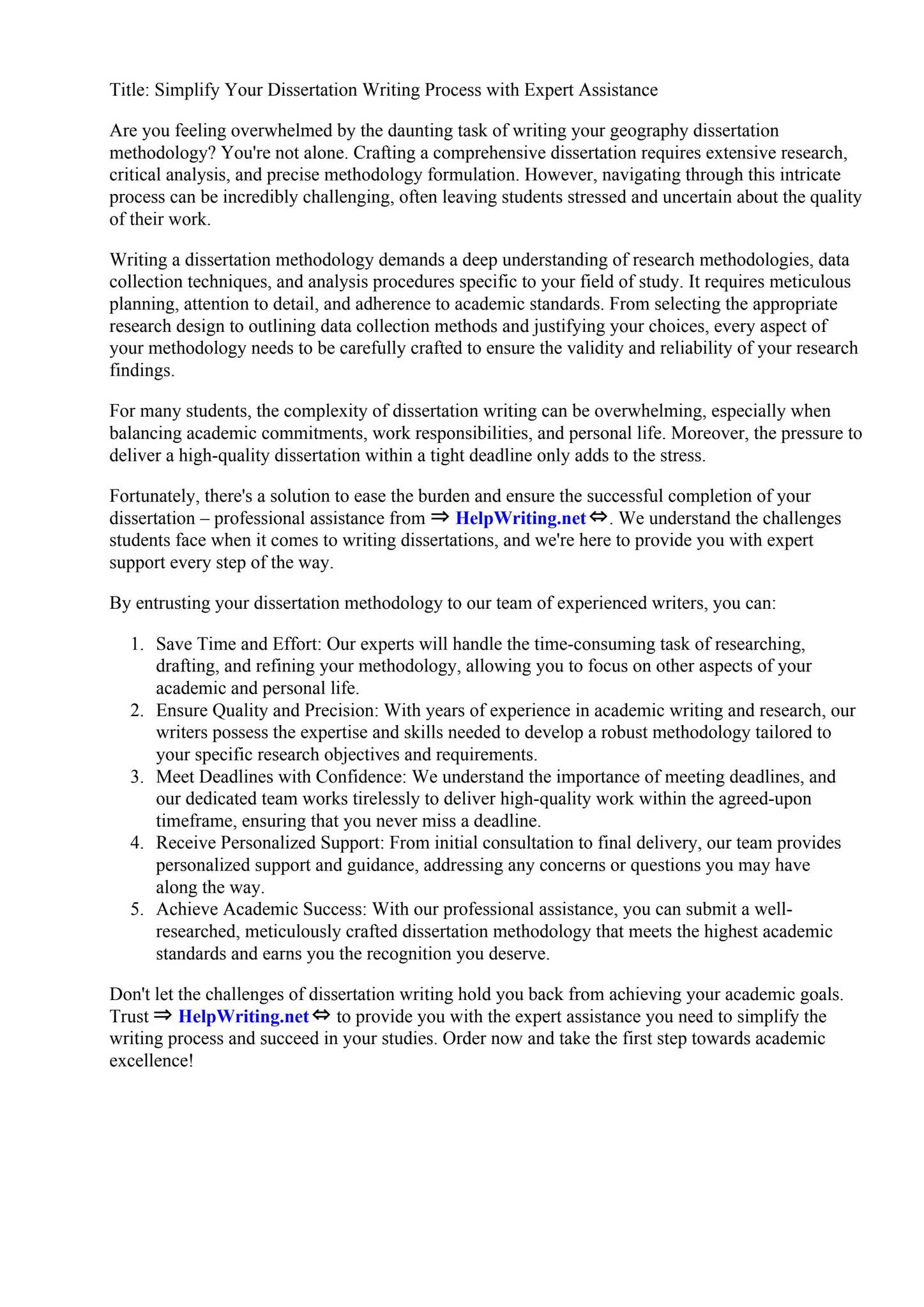 Geography Dissertation Methodology Example by Terri Price - Issuu
