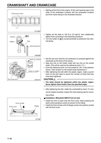 Mitsubishi 6M70 Workshop Manual Copy free by engineparts2 - Issuu