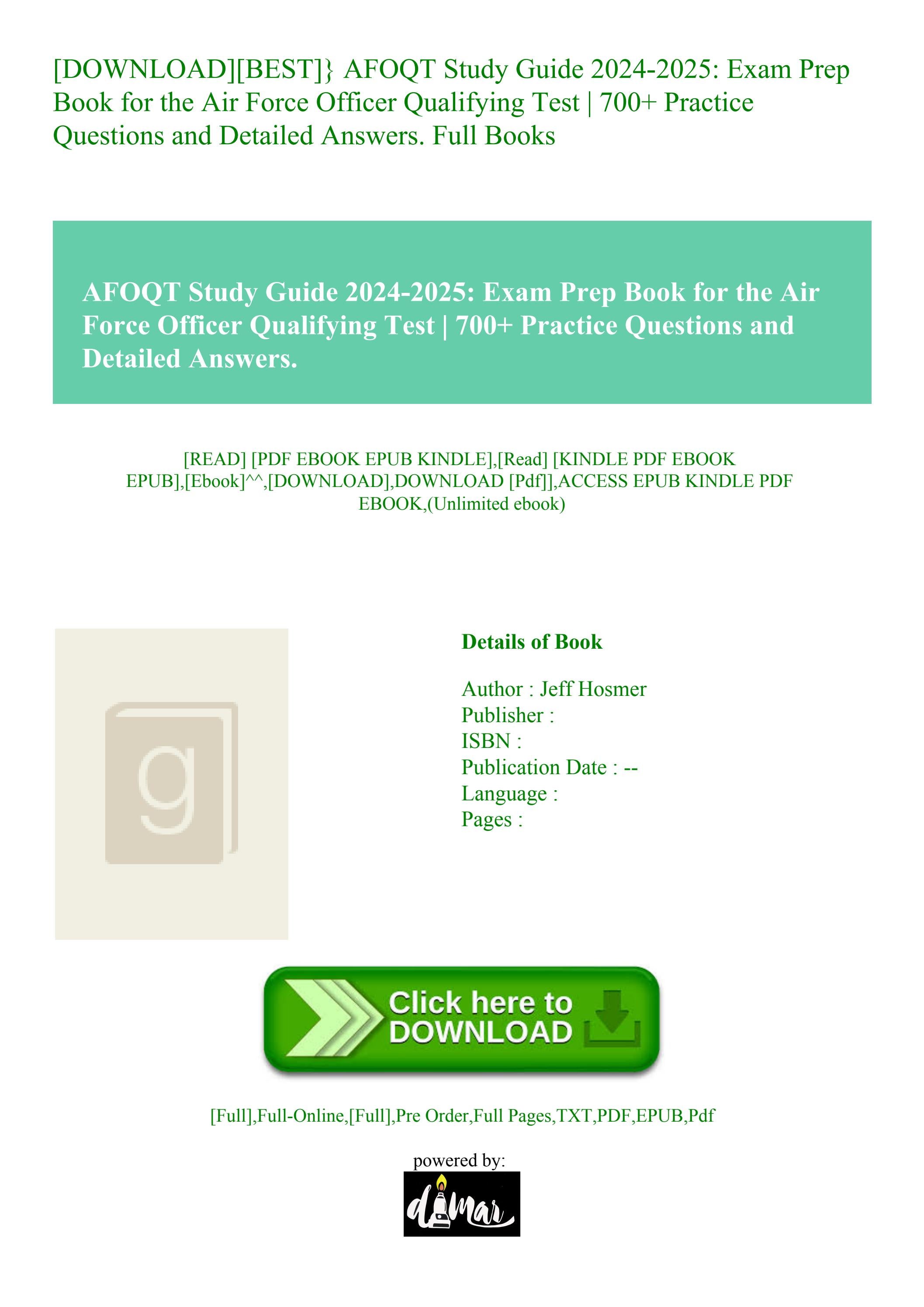 [DOWNLOAD][BEST]} AFOQT Study Guide 2024-2025 Exam Prep Book for the ...