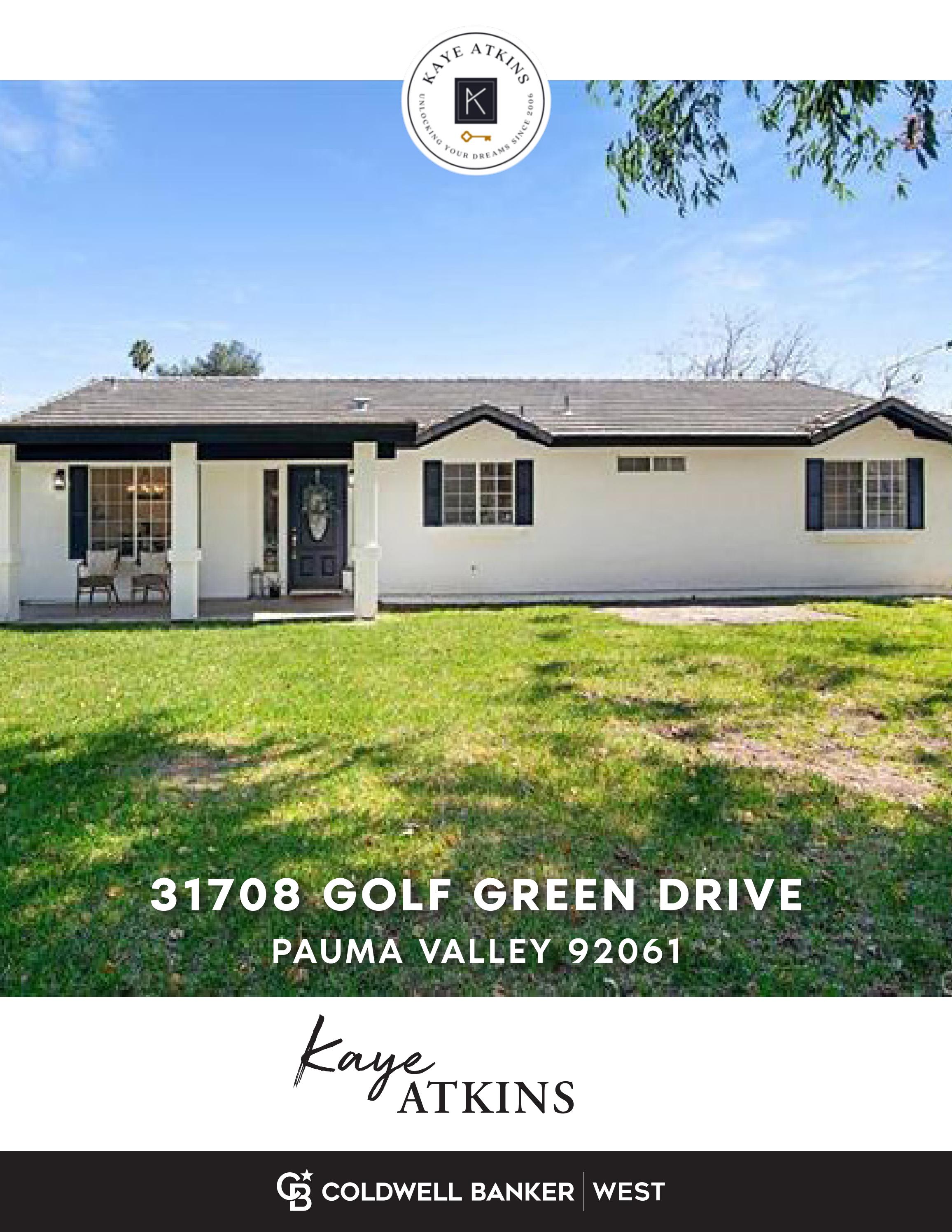 Kaye Atkins presents 31708 Golf Green Drive by Coldwell Banker West