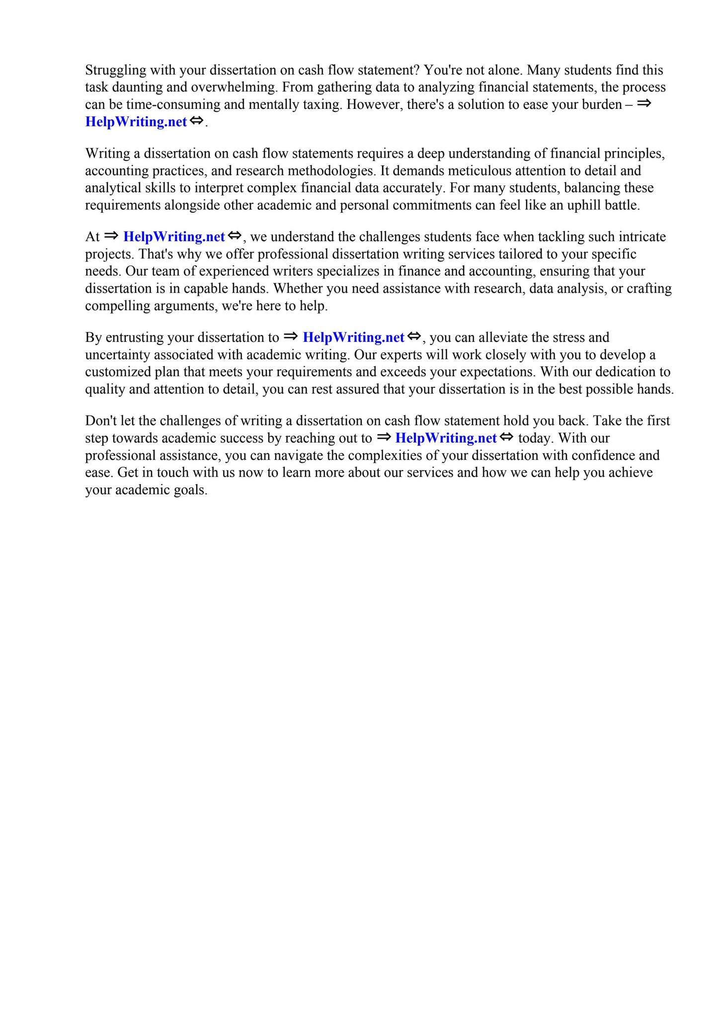 Dissertation On Cash Flow Statement by Tracy Wynja - Issuu