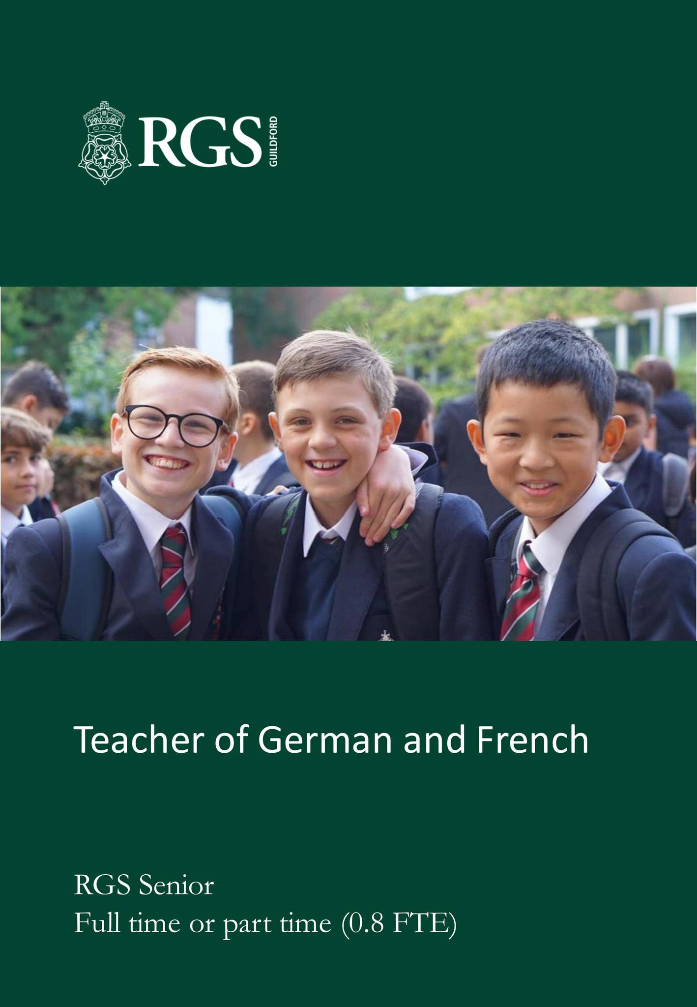 Teacher of German and French by Royal Grammar School Guildford - Issuu