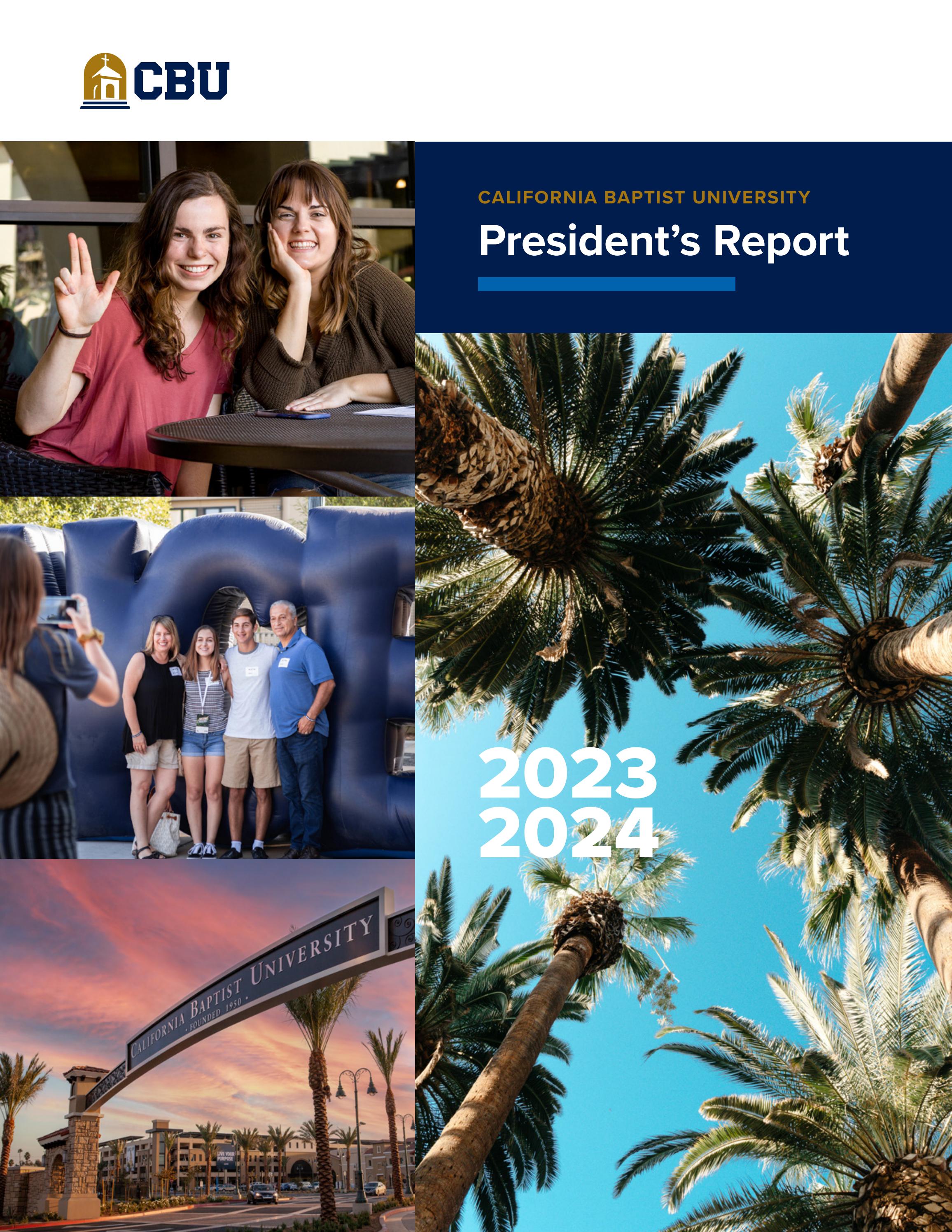 President's Report 20232024 by California Baptist University Issuu