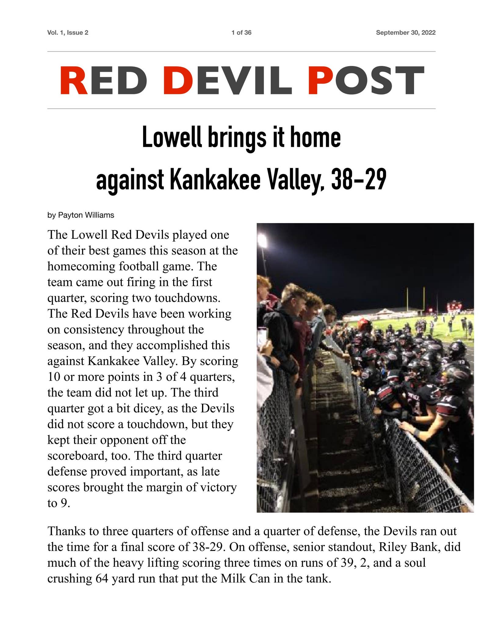 Red Devil Post, Vol. 1, Issue 2 by RedDevilsPost - Issuu