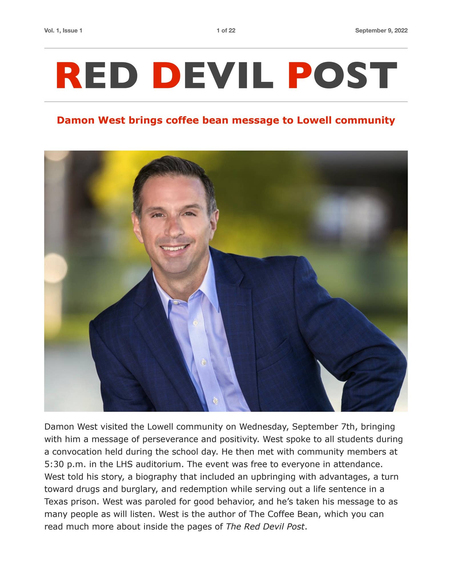 Red Devil Post, Vol. 1, Issue 1 by RedDevilsPost - Issuu