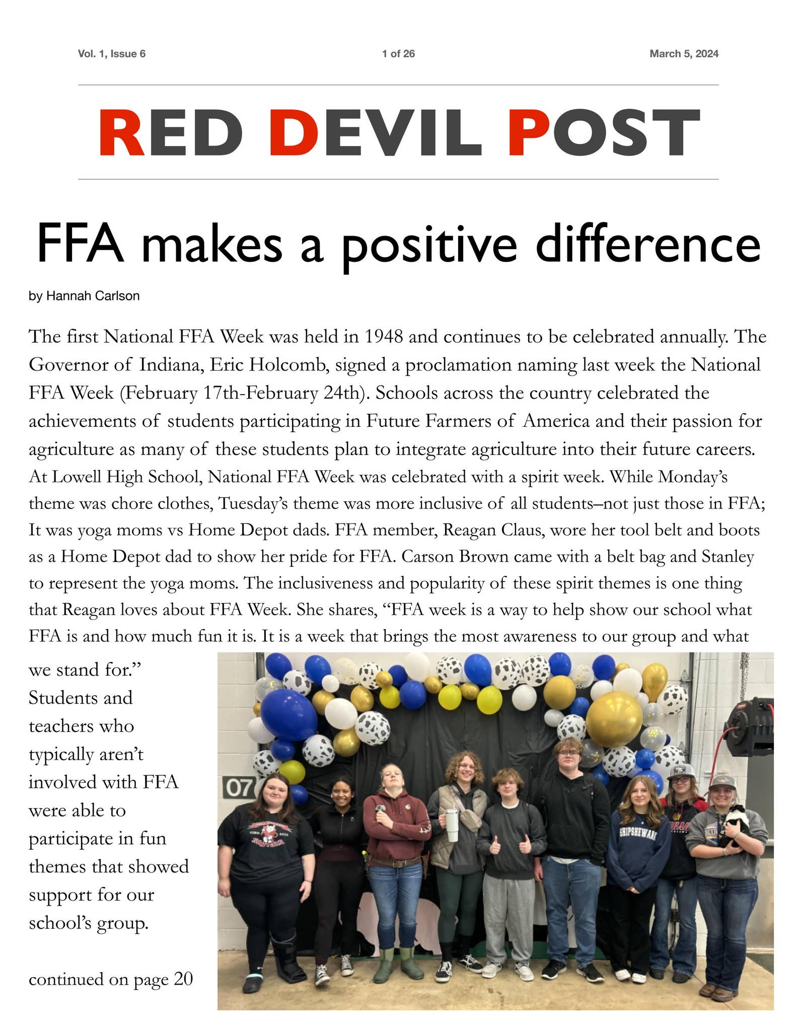 Red Devil Post, Vol. 2, Issue 6 by RedDevilsPost - Issuu