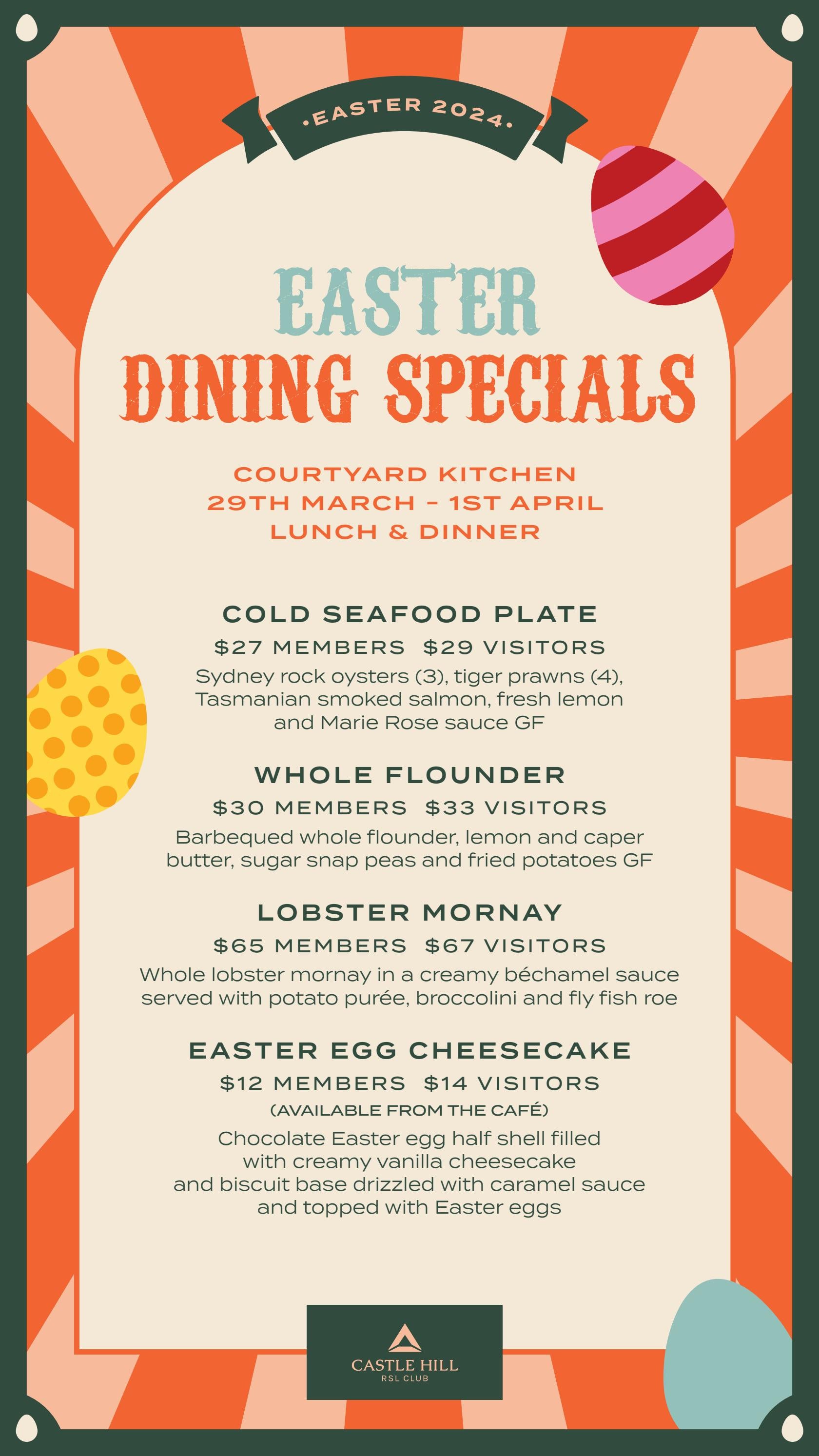 Castle Hill Easter Menu 2024 by chrg.syd Issuu