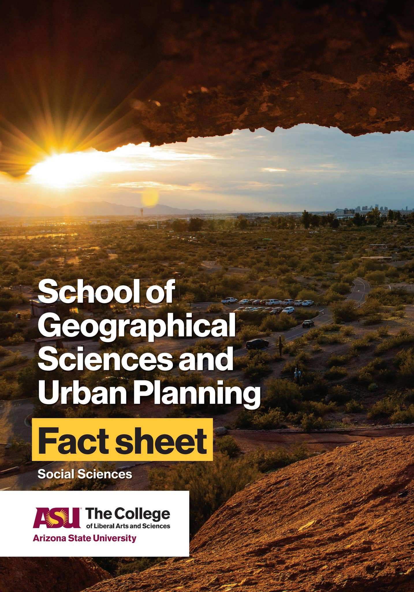 Geographical Science School of Geographical Sciences and Urban Planning Fact Sheet by ...