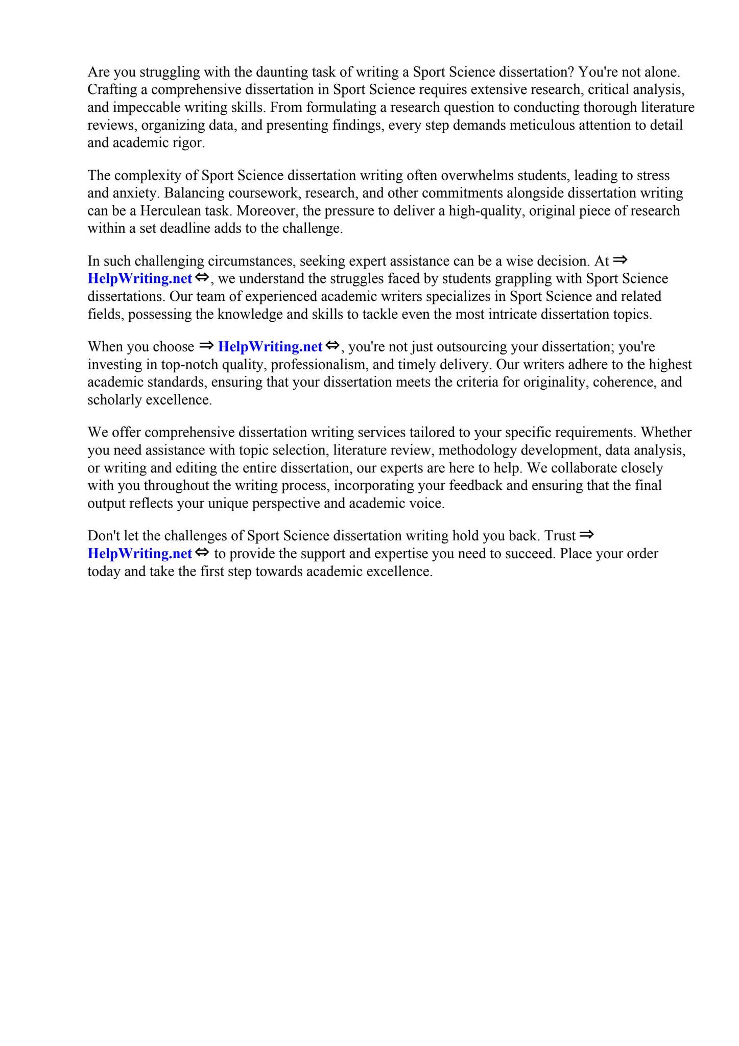 Sport Science Dissertation Structure by Karla Starkey - Issuu