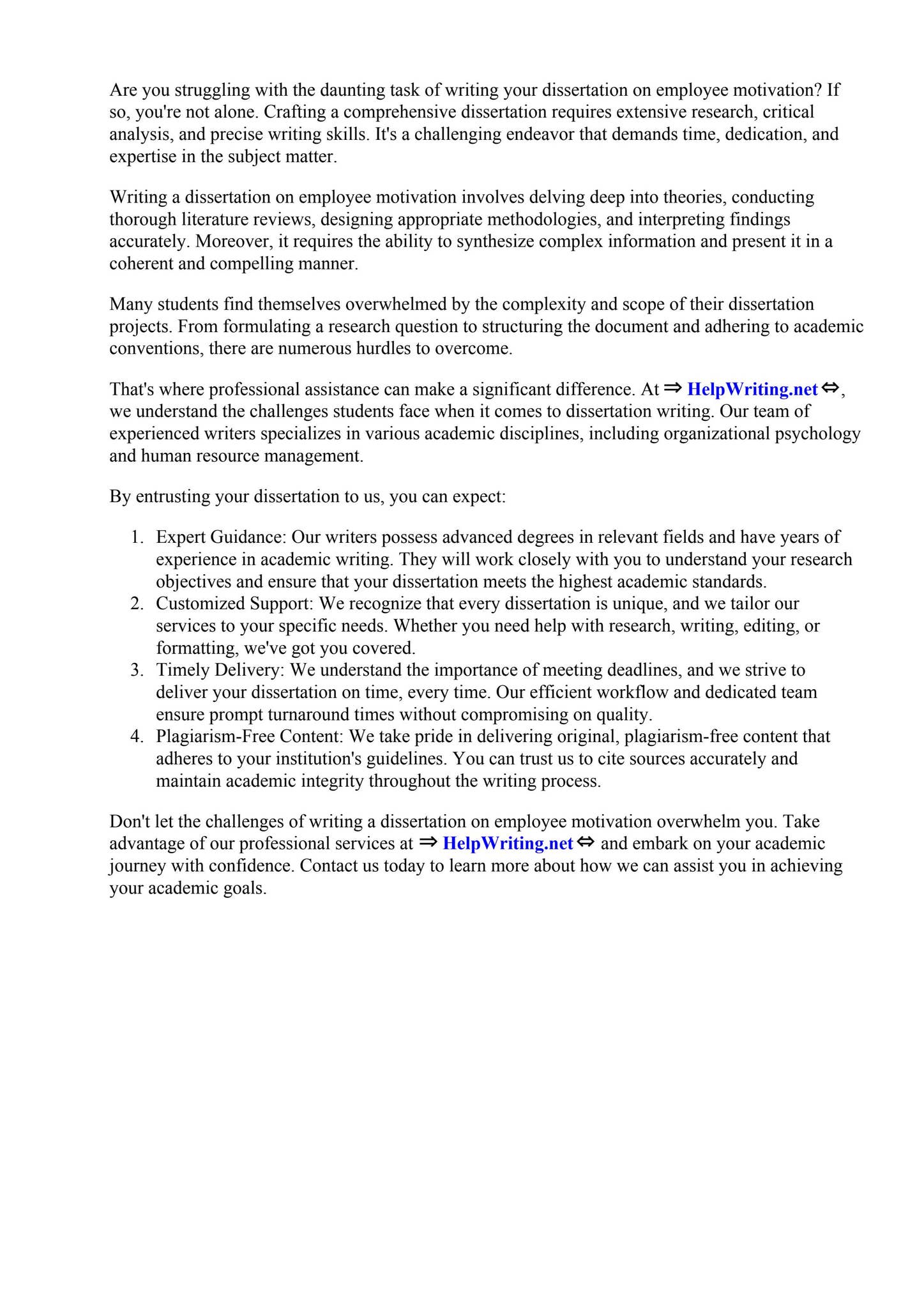 Dissertation On Employee Motivation Pdf by Adina Taylor - Issuu