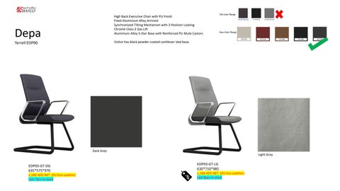 BAFCO 家具目录 · Stocking 指南 for KANO 家具 第 22 页