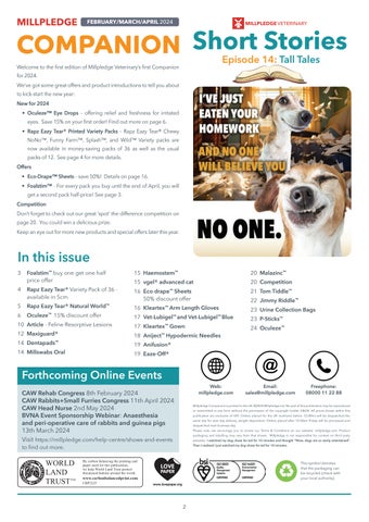 Millpledge Veterinary Companion Q1 2024 第 2 页