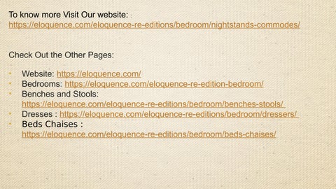 eloquence20 家具目录 · 法国 Country 床头柜 × Commodes — ELOQUENCE 第 11 页