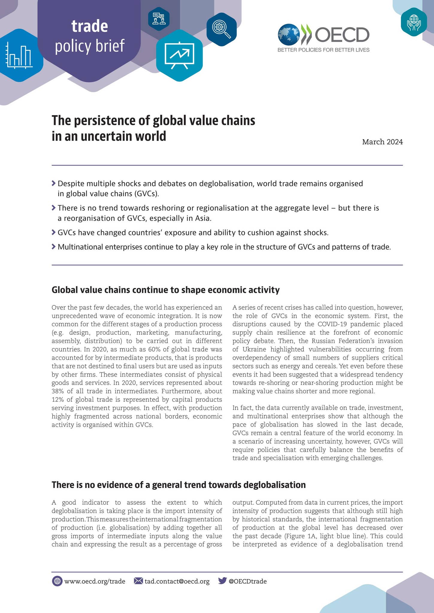 ビジネス・経済 BRICS Economy and Global Value Chains Global value chains and intra-BRICs trade in value-added