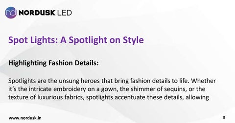 Significance Of Spot 灯具 In The Fashion Industry 第 3 页