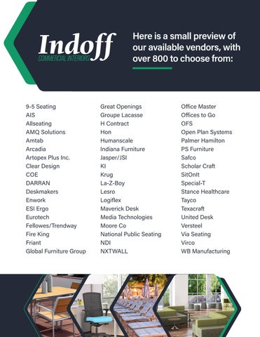 Indoff 家具目录 · The Partner Program - CI 商用 Interiors CANADA 第 6 页