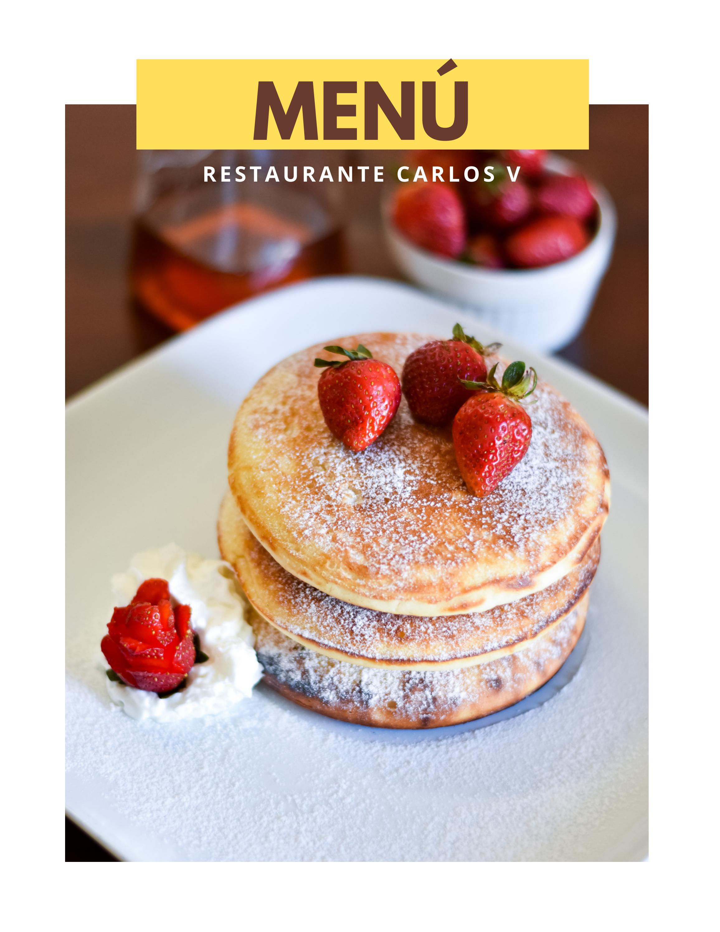 Menú Hotel y Restaurante Carlos V by HotelyRestauranteCarlosV - Issuu